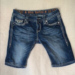 Rock Revival Sherry Bermuda Shorts Women’s Size 25 Jean